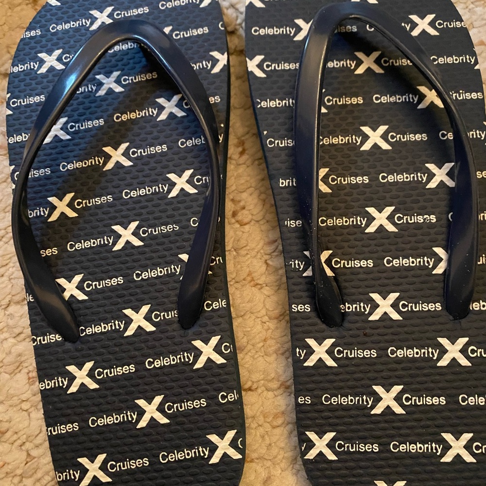 Celebrity cruises unisex flip flops. New